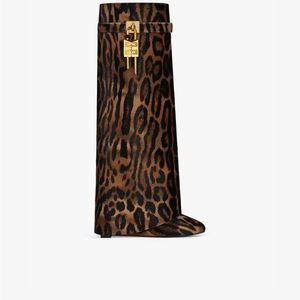 Leopard Givenchy Shark Lock Boots